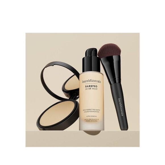 NWT Bare Minerals Perfect Face Luxe Performance Foundation Brush! - Picture 1 of 6